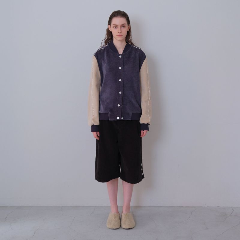 Navy/Cream Two Tone Varsity Jacket