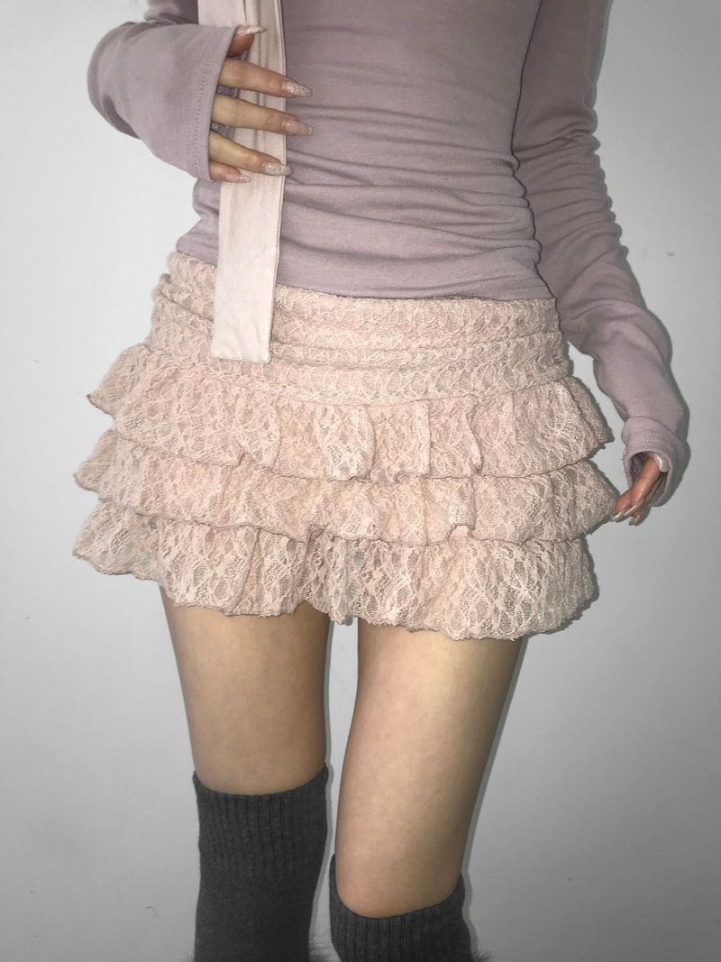THEAIRTOWN（ザエアータウン）の「frottie lace sk(3 color)（Skirts）」
