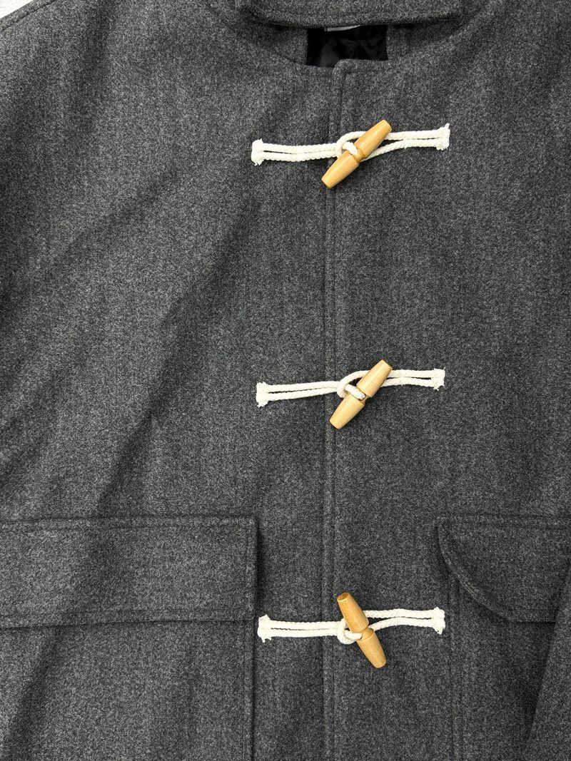Wool Hooded Duffle Coat (3 Colors)