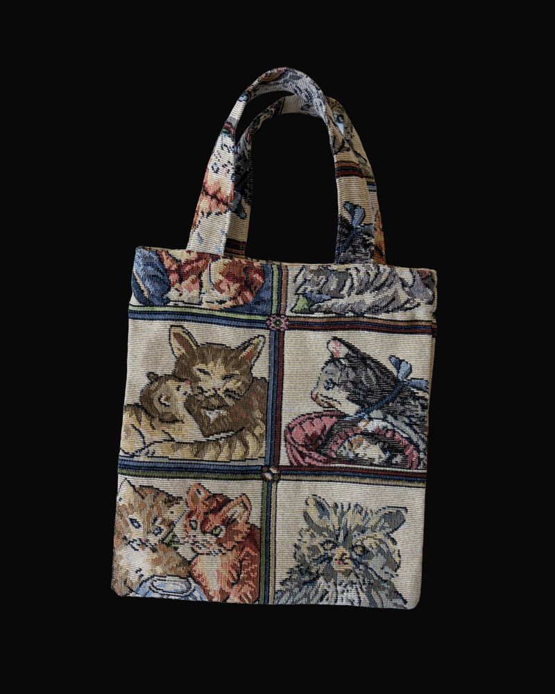 Jacquard Kitten Bag