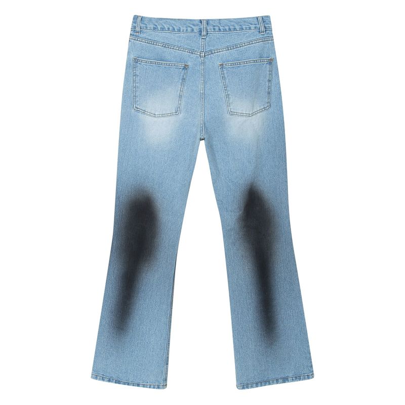 Black Leech Denim Pants