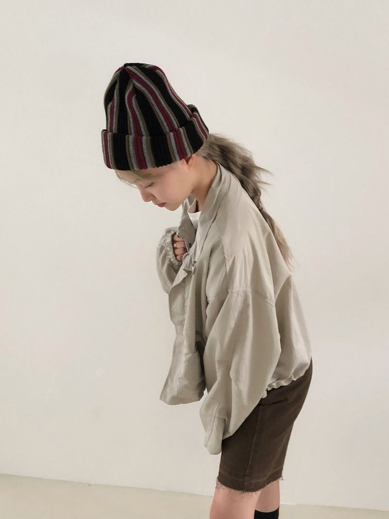 Loose fit nylon crop jk