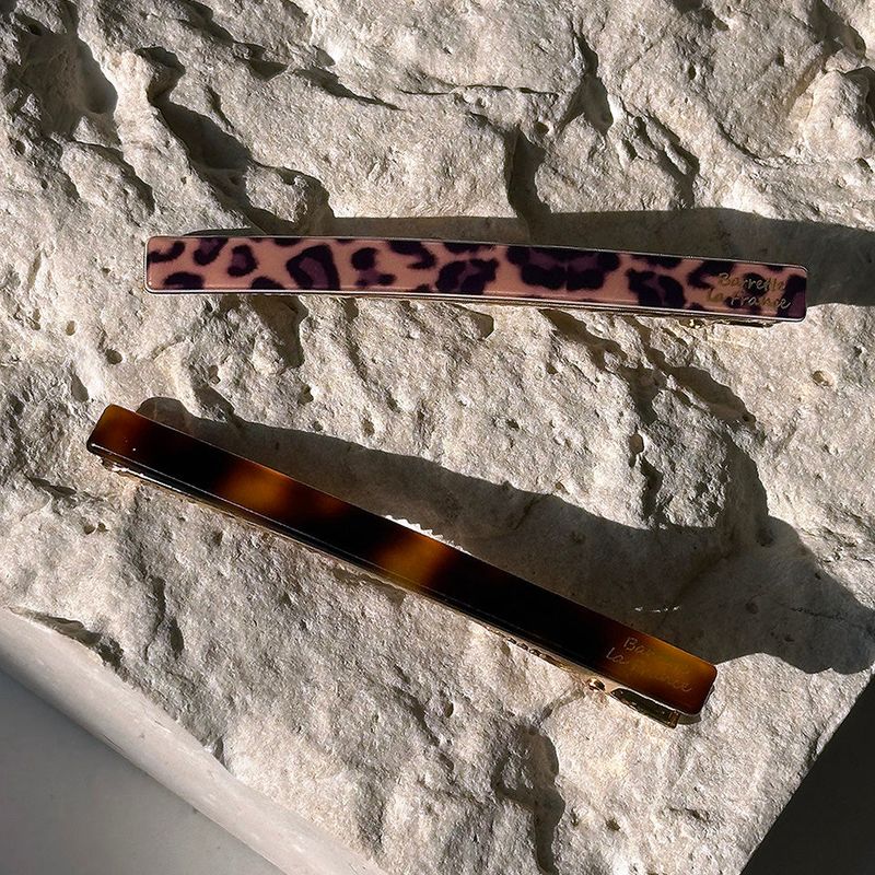 Slick leopard hair pin (2color)