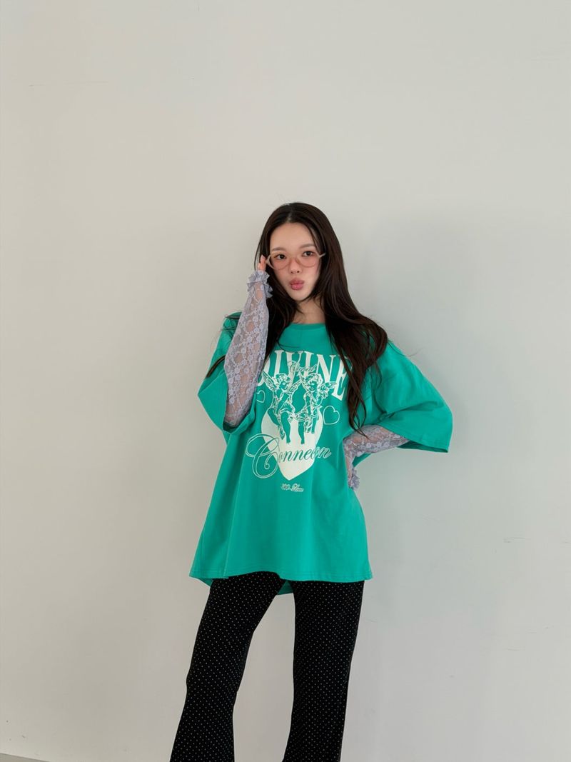 ANGEL Lace Layered T-shirt