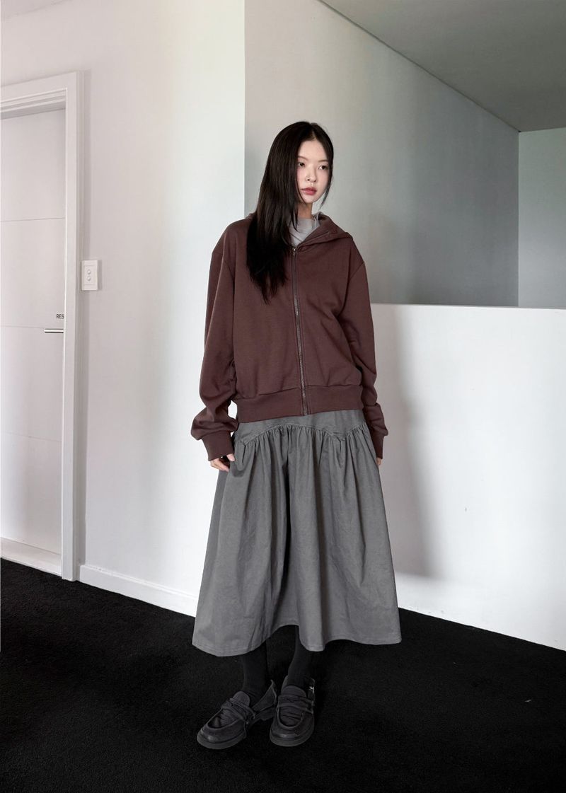 POCKET LINE COTTON SKIRT