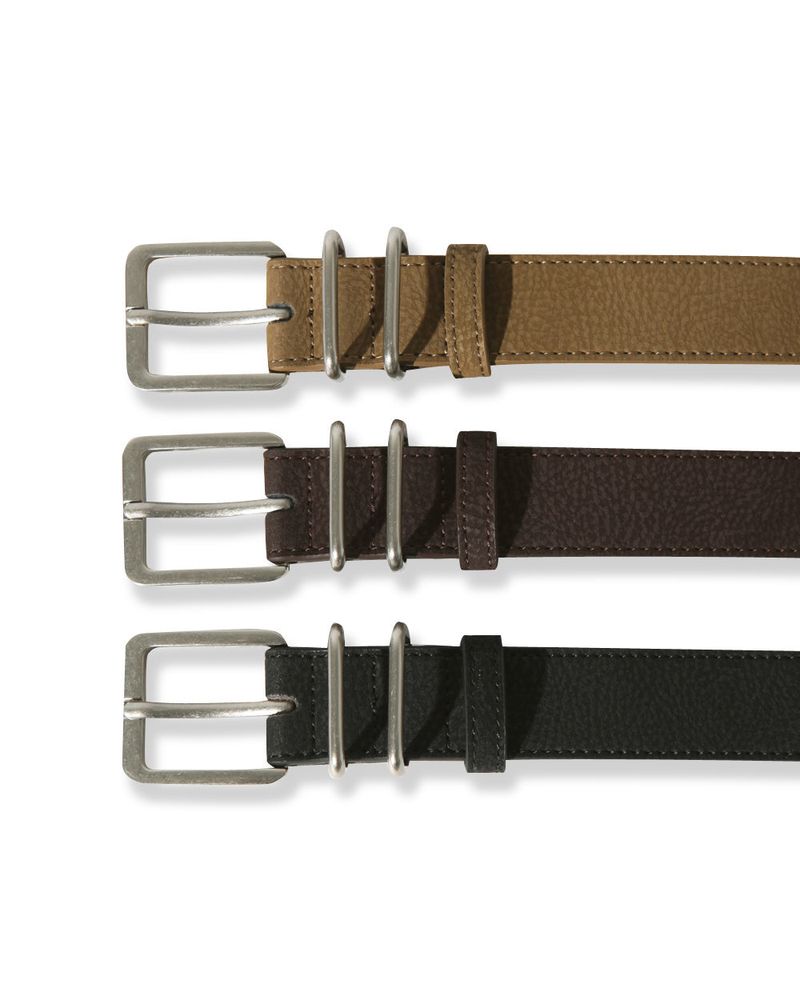LMN Goat 30mm Double Tip Leather Belt (3 colors)