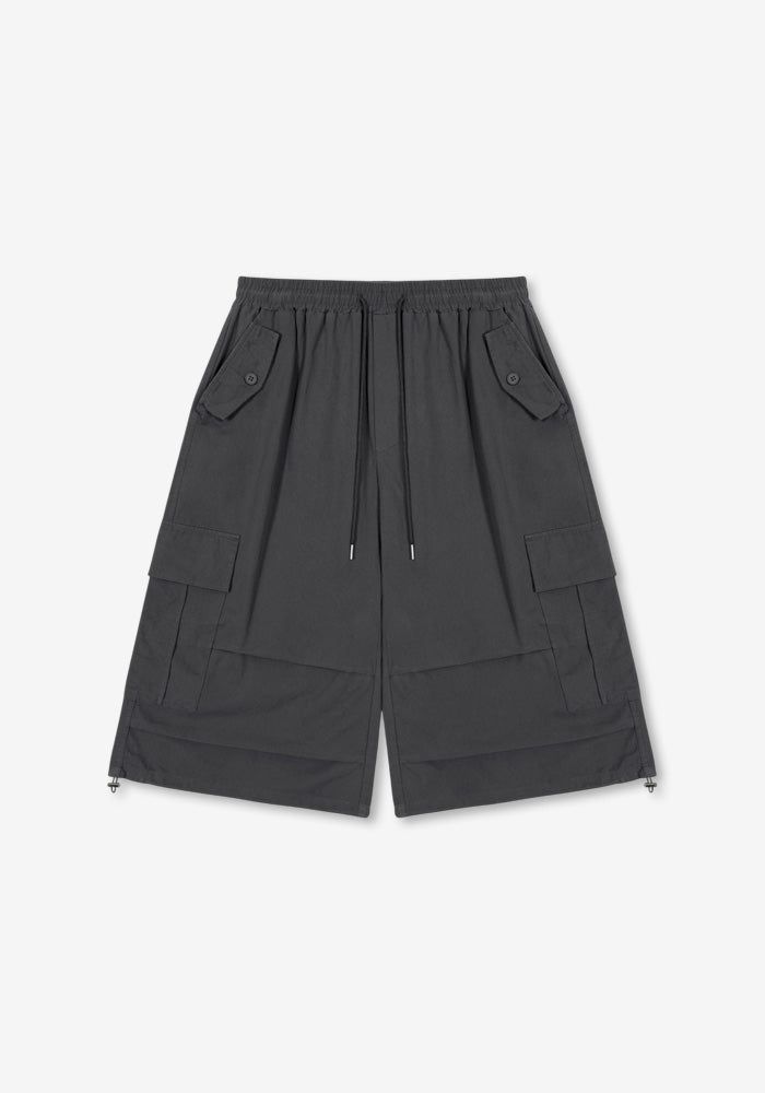 GM Button Cargo Bermuda Pants