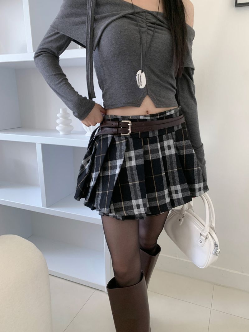 Dual Frame Double Line Leather Belt