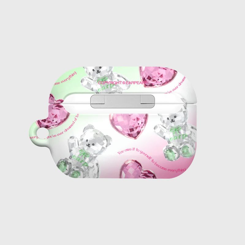 CRYSTAL MERRY PATTERN-PINK(AIR PODS PRO-HARD)
