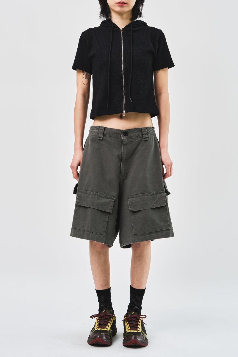 Style Rip Cargo Half Pants (2color)