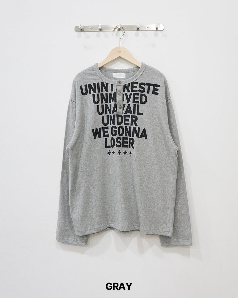 Type Henley Neck Long Sleeve