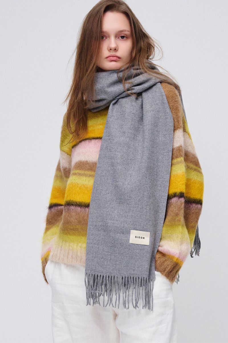 MARIEBEAR muffler_lightgrey