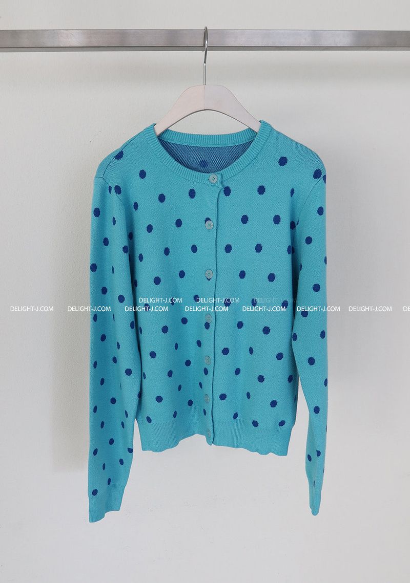 Dot dot basic cardigan