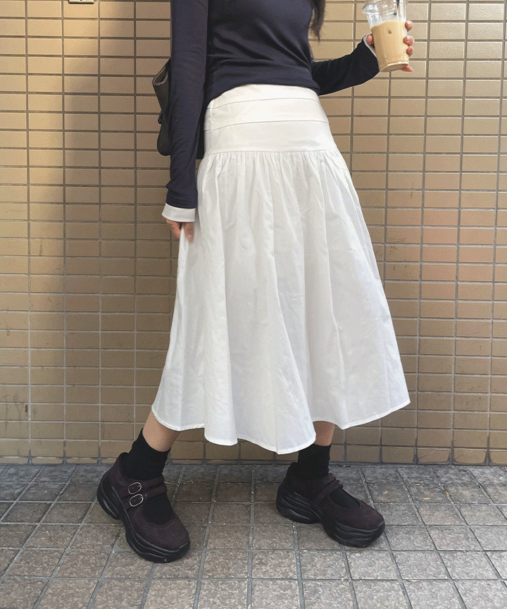 Margo Balloon A-line Long Skirt 3C