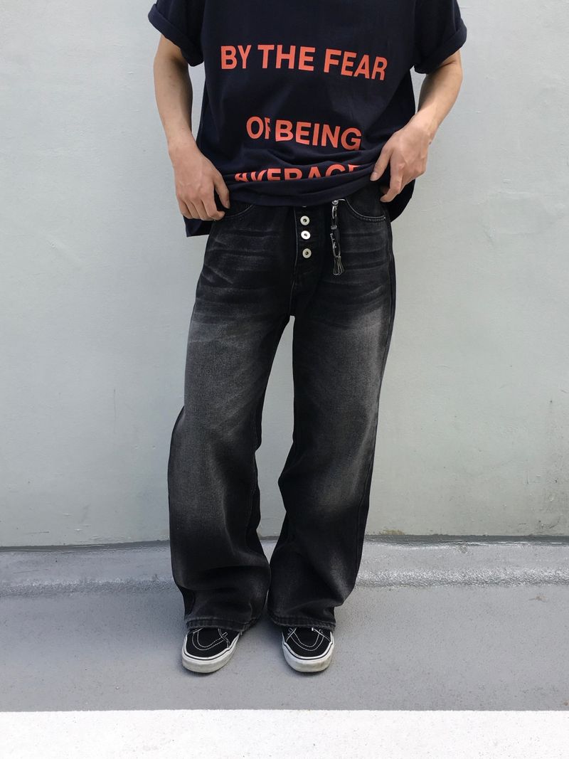 Jeep Button-Fly Curved Pants 2C