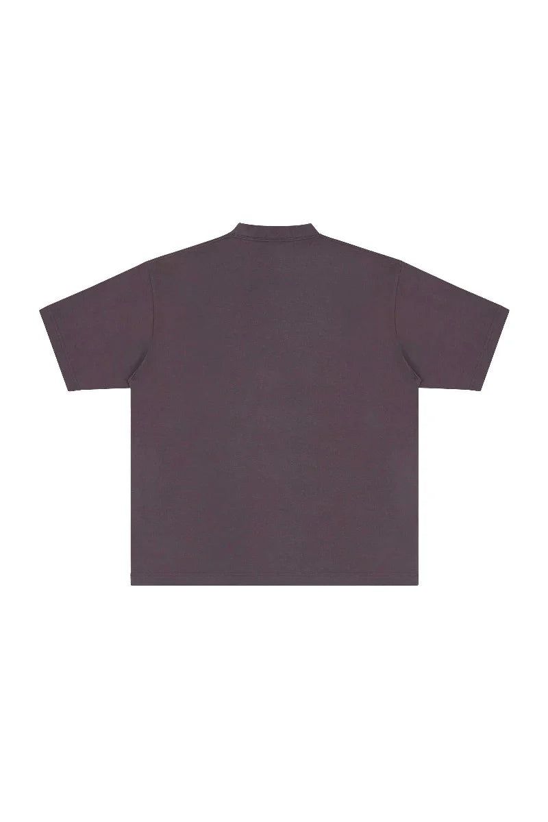 Heavyweight Cotton Mock Neck Tee