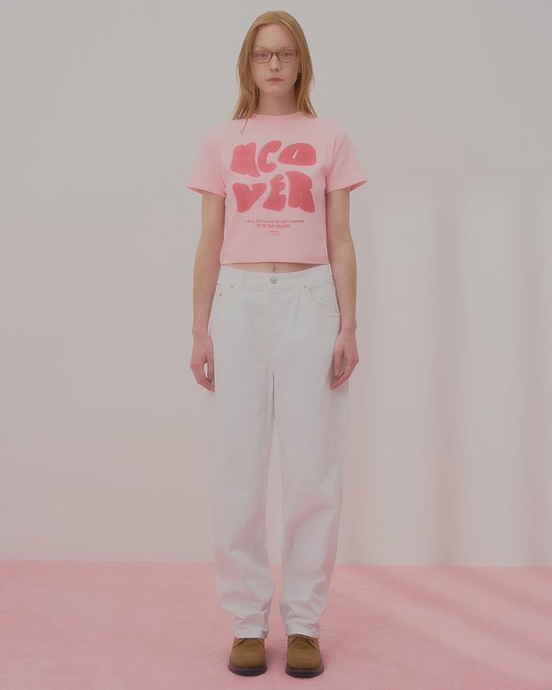 POINTAGE LOGO CROP TSHIRT-PINK