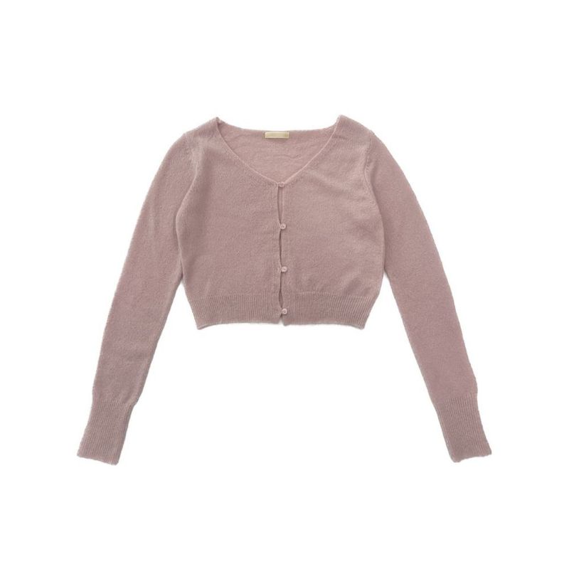 Creamy V-neck cardigan