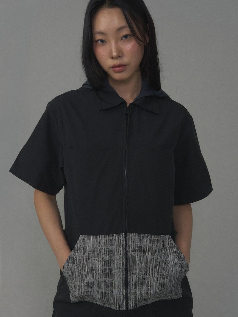  2WAY 01 REVERSIBLE HOOD JAKET BLACK