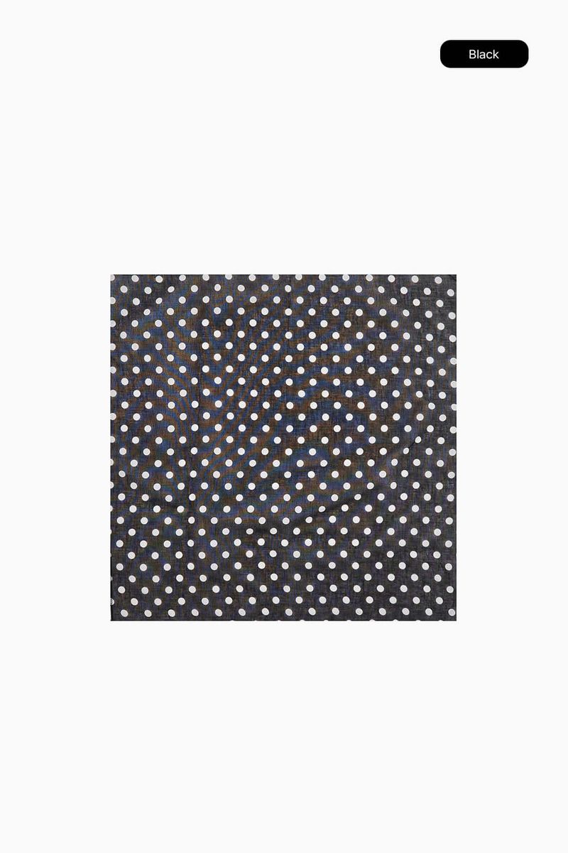 Poet dot sheer cotton bandana