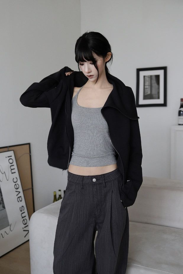 EEUN（イウン）の「ホルターネックキャップスリムノースリーブ（トップス）」