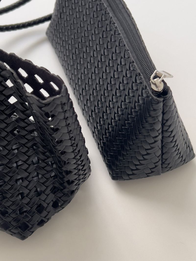 [Pouch SET] Rattan Weaving Shoulder Bag