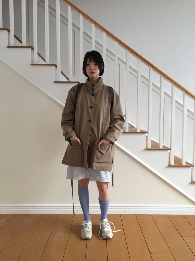 Windsor trench half coat (2color)