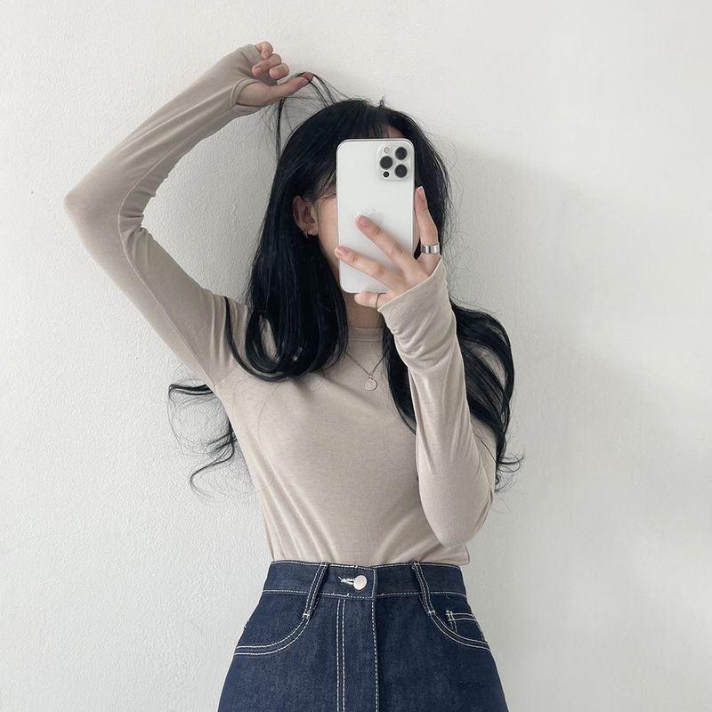 Extended Sleeve Round Neck T-Shirt