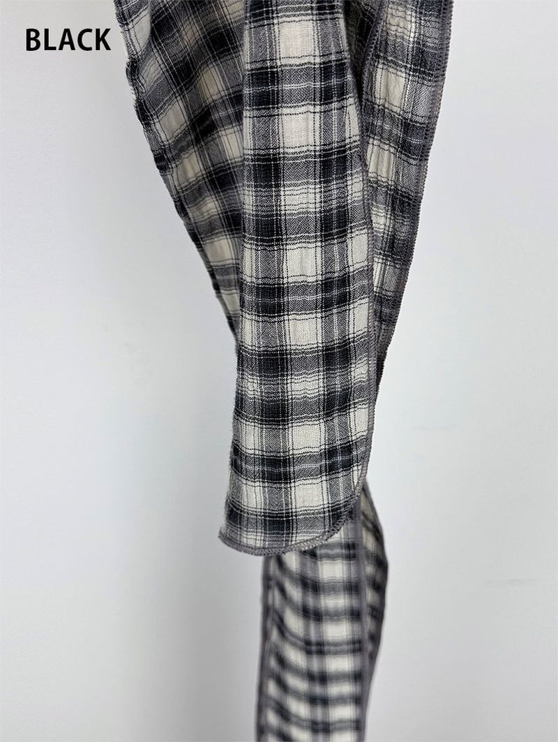 CHECK HAIR SCARF (2C)