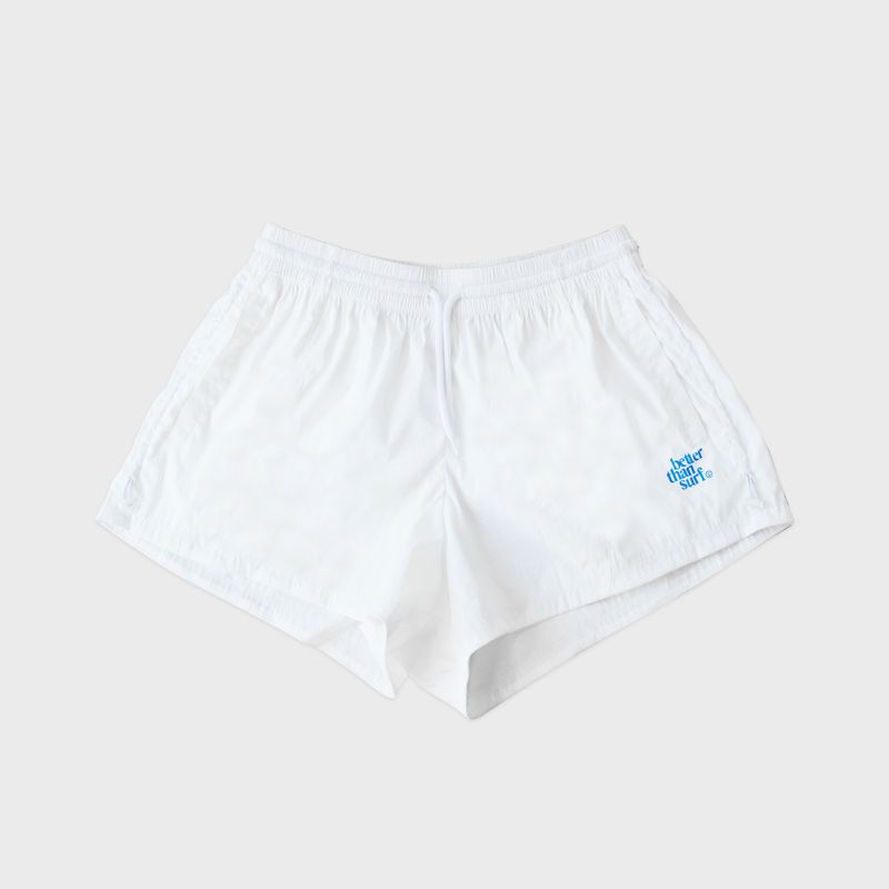 BETTER THAN SURF（べターザンサーフ）の「SMILE LOGO SHORT PANTS - WHITE（Pants）」