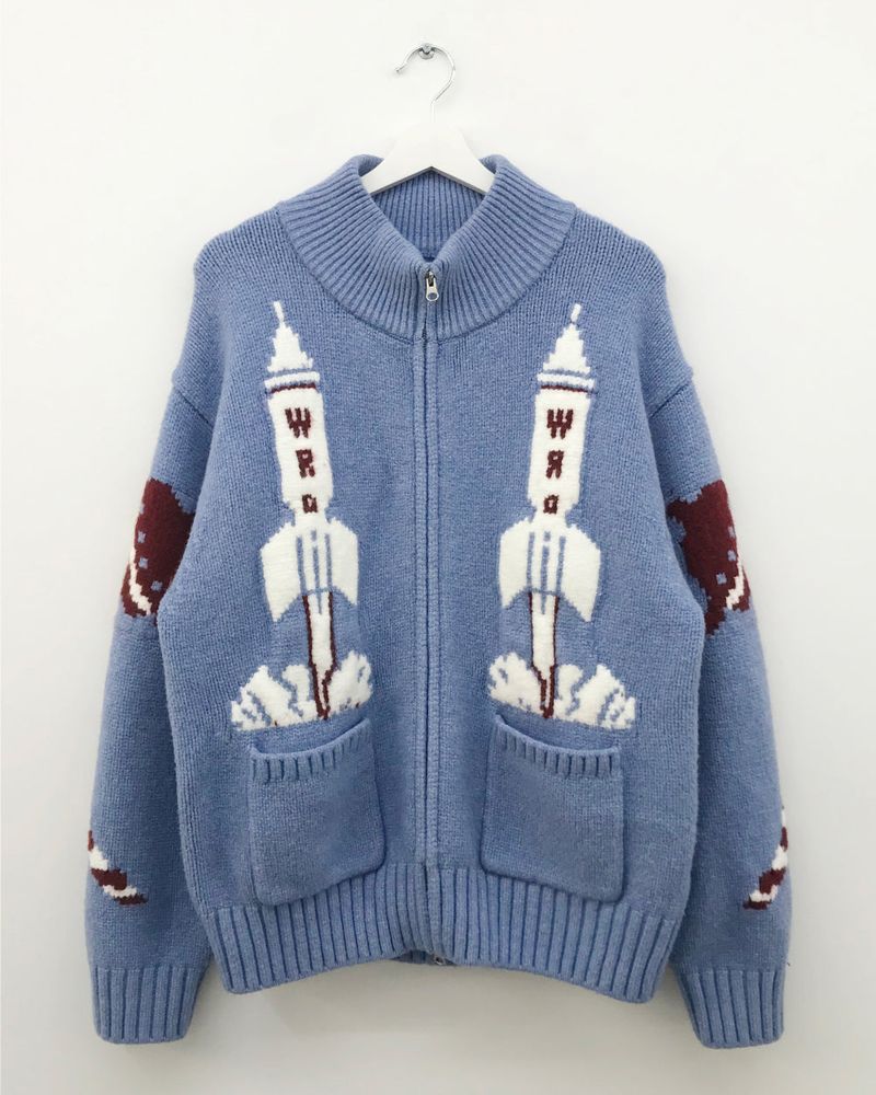 Hubble High Neck Knit Zip-Up (2 Colors)