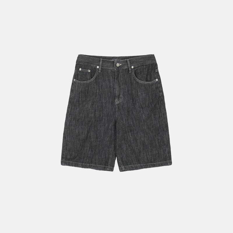 LMN Eastern Micro Cool Half-Capri Wide Denim Half Pants (3 colors)