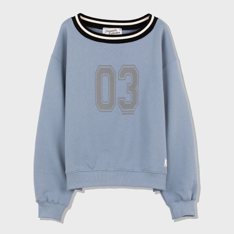 SPORTY OVERSIZE SWEATSHIRT (SKY)