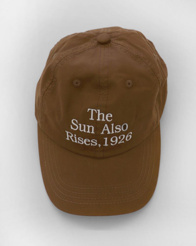 Also lettering embroidery cotton ball cap
