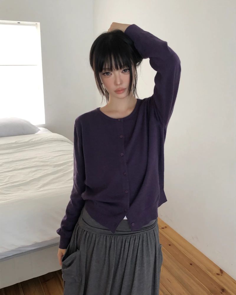 [MADE] Leah Round-Neck Cardigan