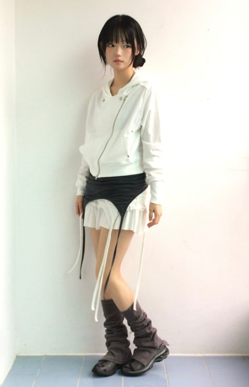 Bitline Curve Hooded Zip-up