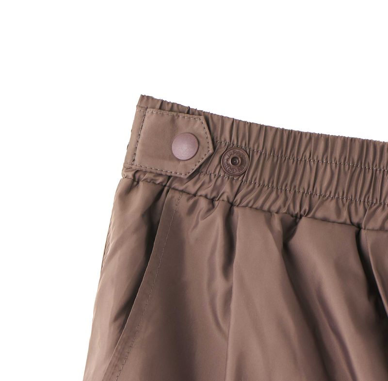 BASIC SAFARI POLY SKIRT (BROWN)