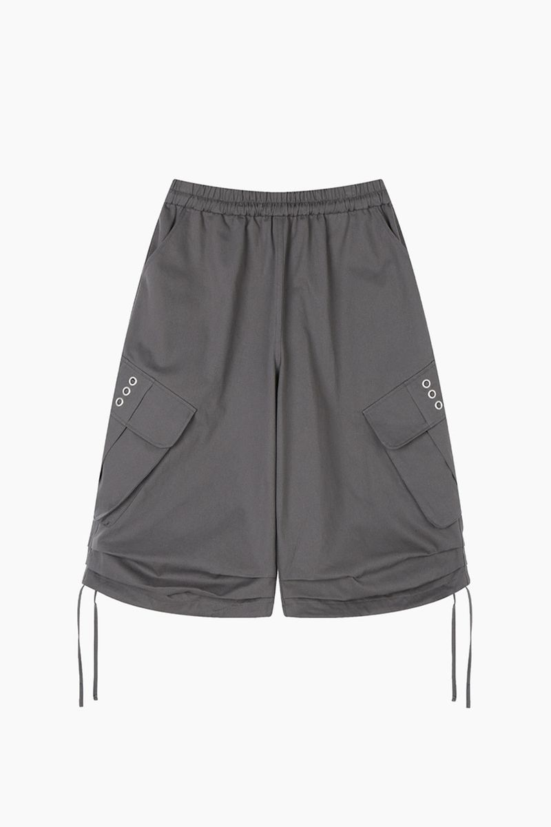 String Balloon Bermuda Pants
