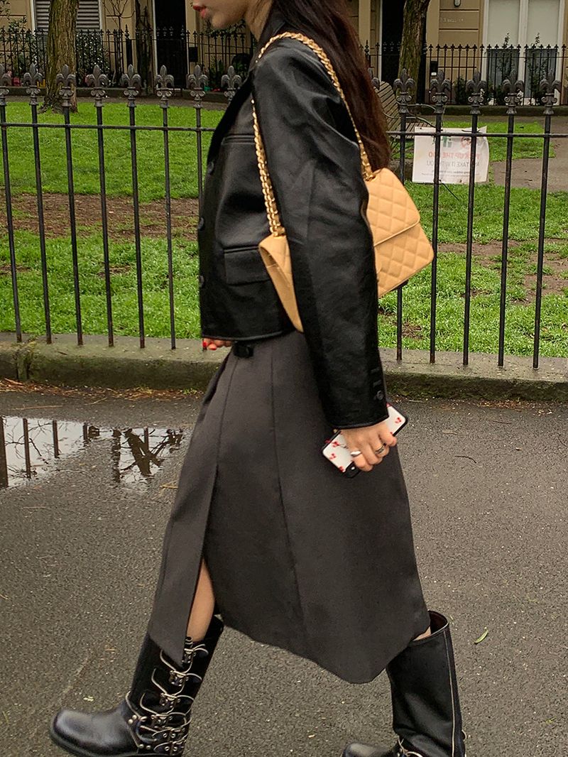 [MADE] Femme Leather Mini Jacket