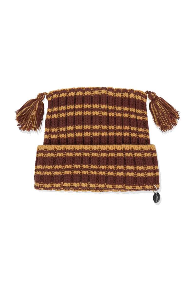 STRIPE SQUARE BEANIE