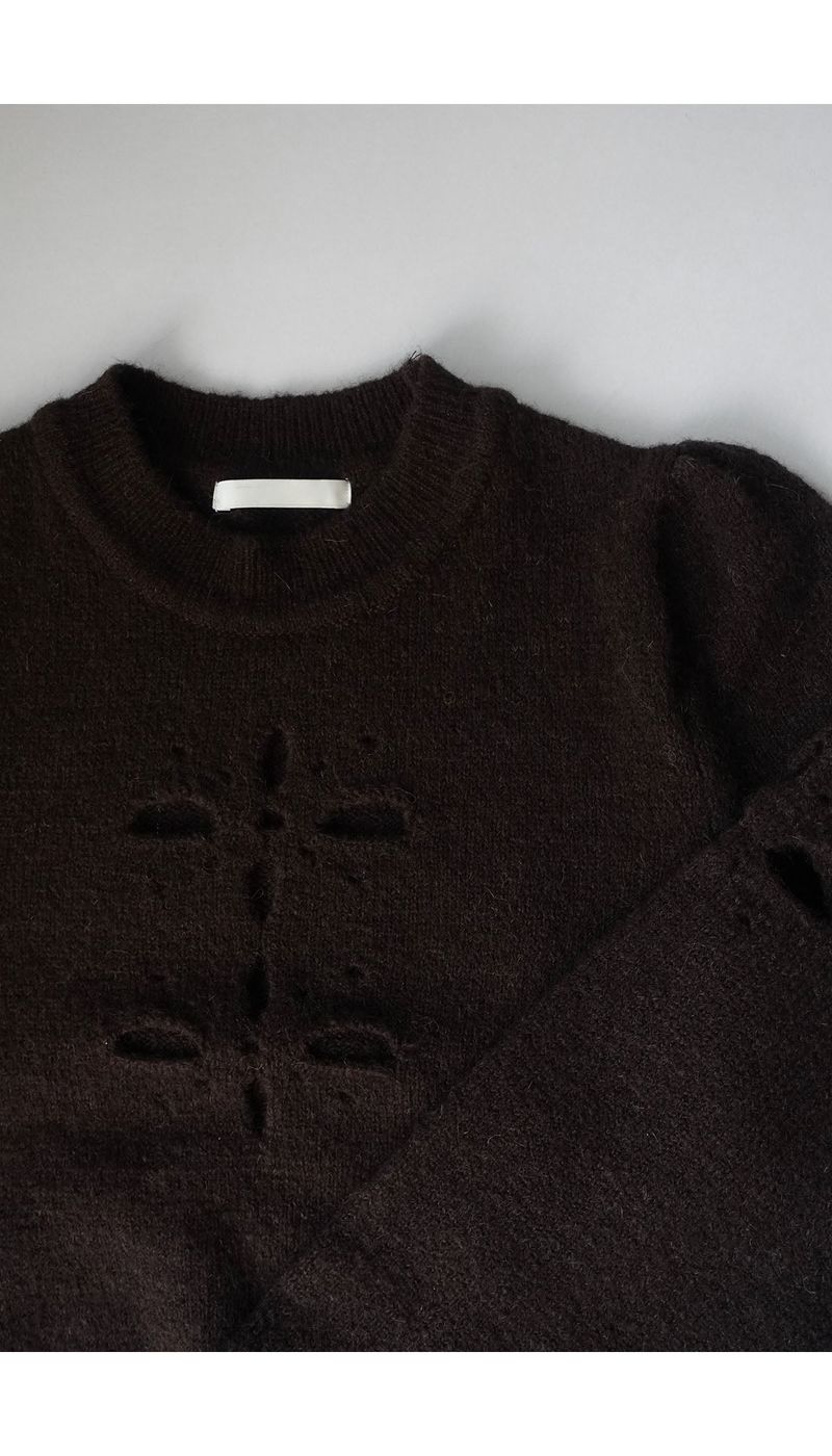 snow bell eyelet knit (2C)