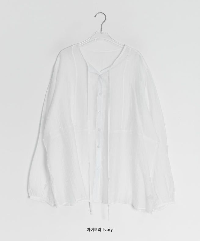 Noah See-through Summer Tie Blouse