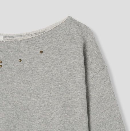 Bohem Stud Off-Shoulder Sweatshirt