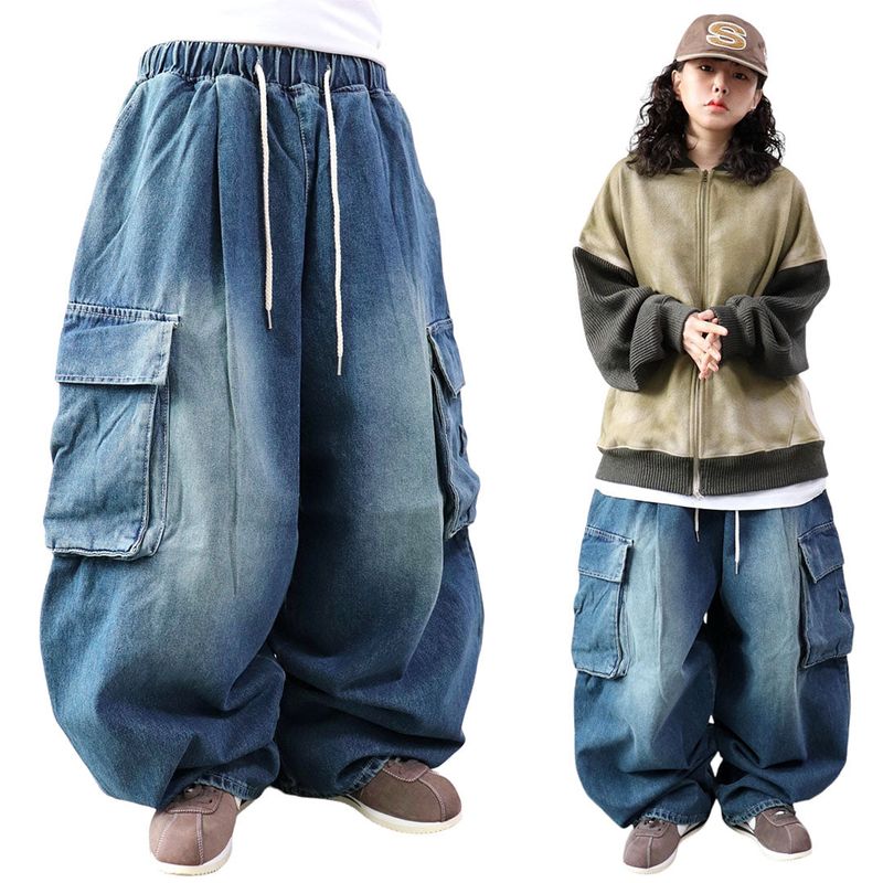Wide Y2K Cargo Balloon Pants