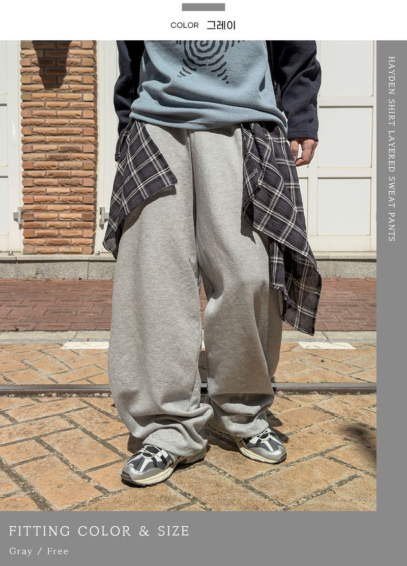 Hayden Shirt Layered Sweatpants