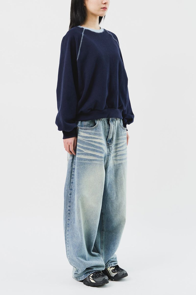 (W) Lon Stitch Warm Sweatshirt (2color)