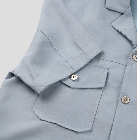Morant Open Collar Short Sleeve Jacket