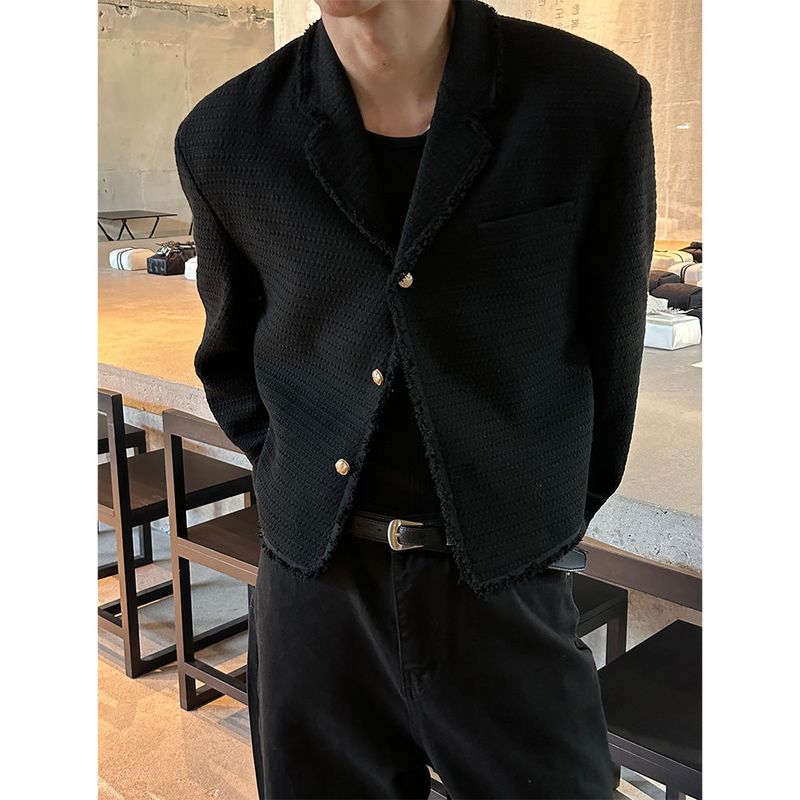 [S/F] Tail cutting tweed jacket(2color)