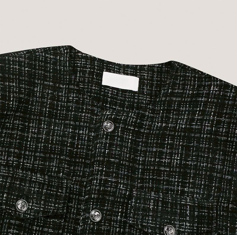 [F/W] Black line tweed jacket(2color)