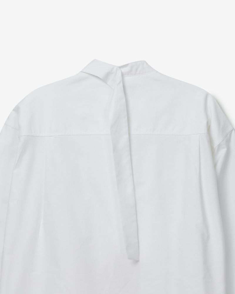 Oxpord drop tie shirts [white]